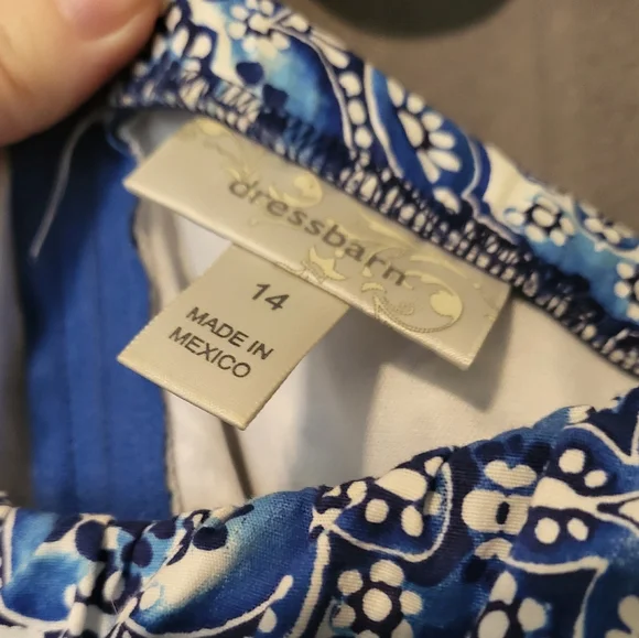 Paisley Blue & White Dress - Picture 6 of 6